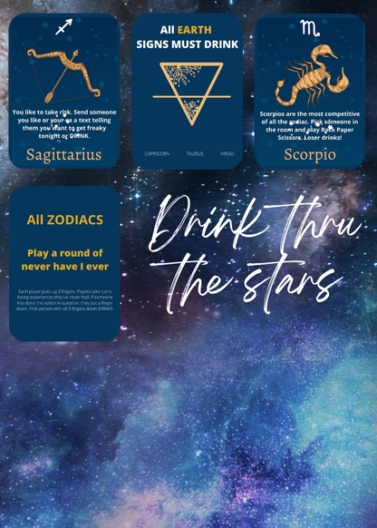 Astrology Drinking Card Game (Original)